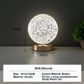 Stellora 3D Crystal LED Night Light with Touch Dimming