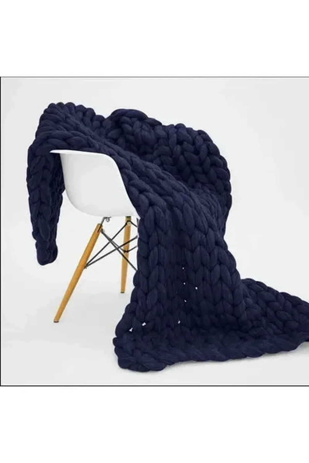 Chunky Knit Throw Blanket