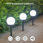 Waterproof Solar LED Garden Ball Light for Lawn and Holiday Decor