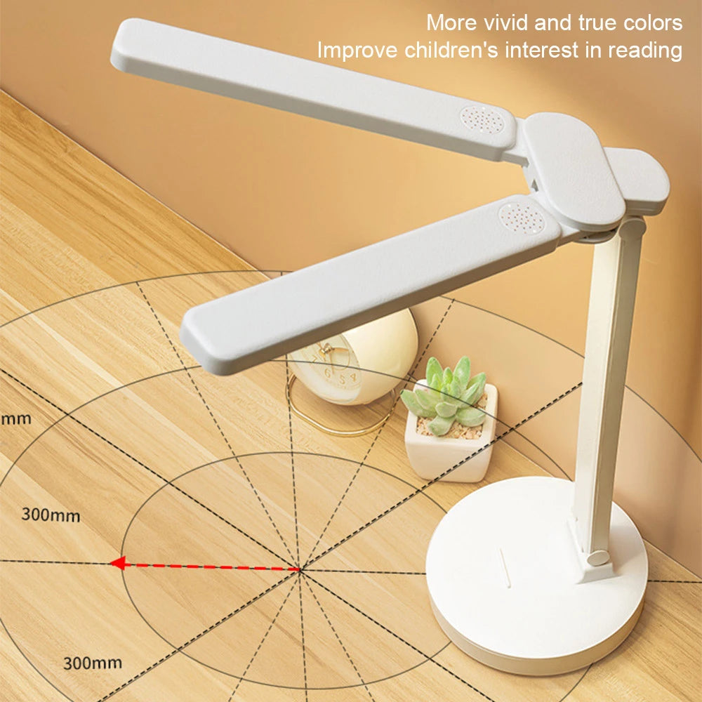 Rechargeable Adjustable LED Reading Lamp with Phone Holder