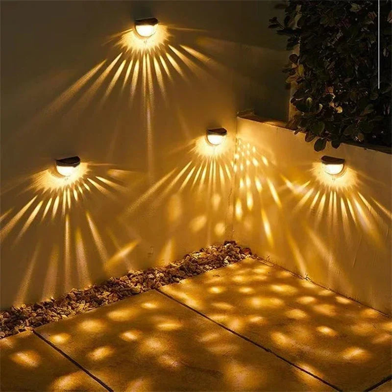 Solar Powered Garden Wall Light with Self-Contained Waterproof Design