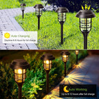 Solar LED Pathway Stake Lights for Lawn and Walkway Decoration