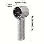 Mini Portable Handheld Fan with LED Lights and Diamond Pattern Design