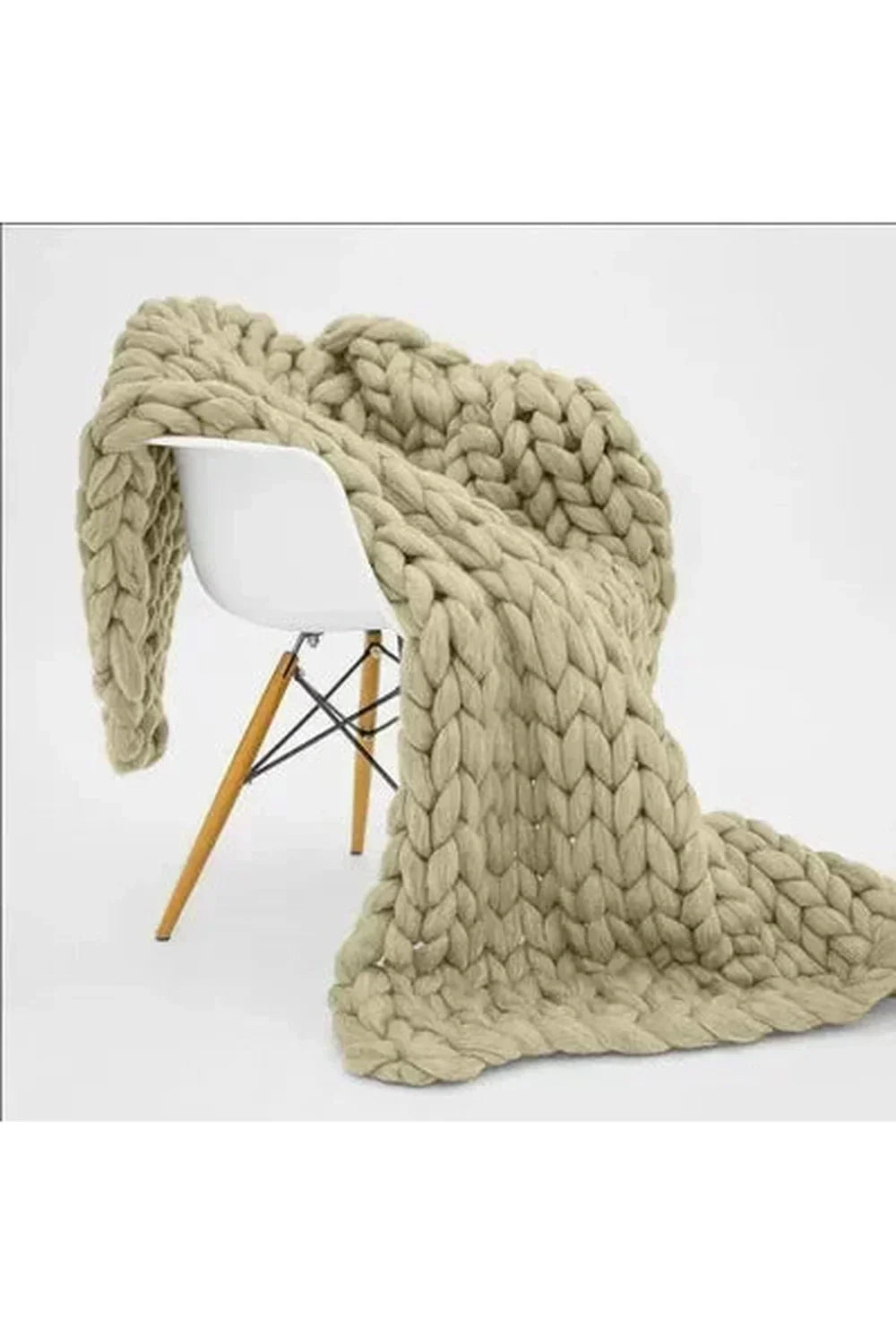 Chunky Knit Throw Blanket