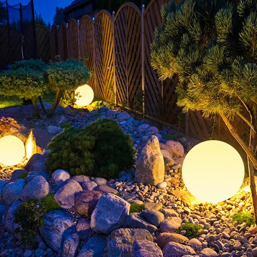 Solar LED Garden Globe Light with Remote Control and 16 Colour Modes