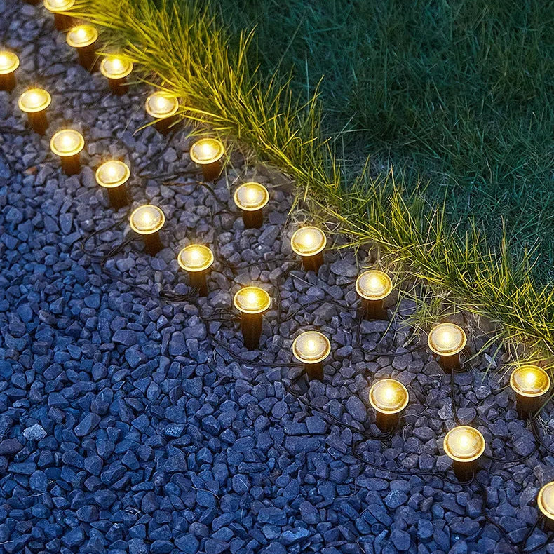 Solar LED Pathway Lamp with 8 Lighting Modes for Camping and Weddings
