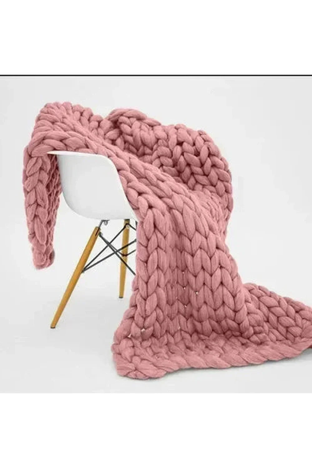 Chunky Knit Throw Blanket