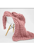 Chunky Knit Throw Blanket