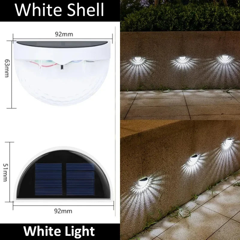 Solar Powered Garden Wall Light with Self-Contained Waterproof Design