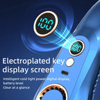 Portable Mini Bladeless Neck Fan USB Rechargeable Summer Cooling Device with Digital Display