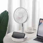 Portable Air Cooling Fan Adjustable Height Desk and Floor Fan
