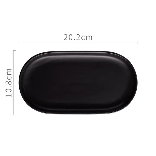 Nordic Ceramic Marble Oval Tray