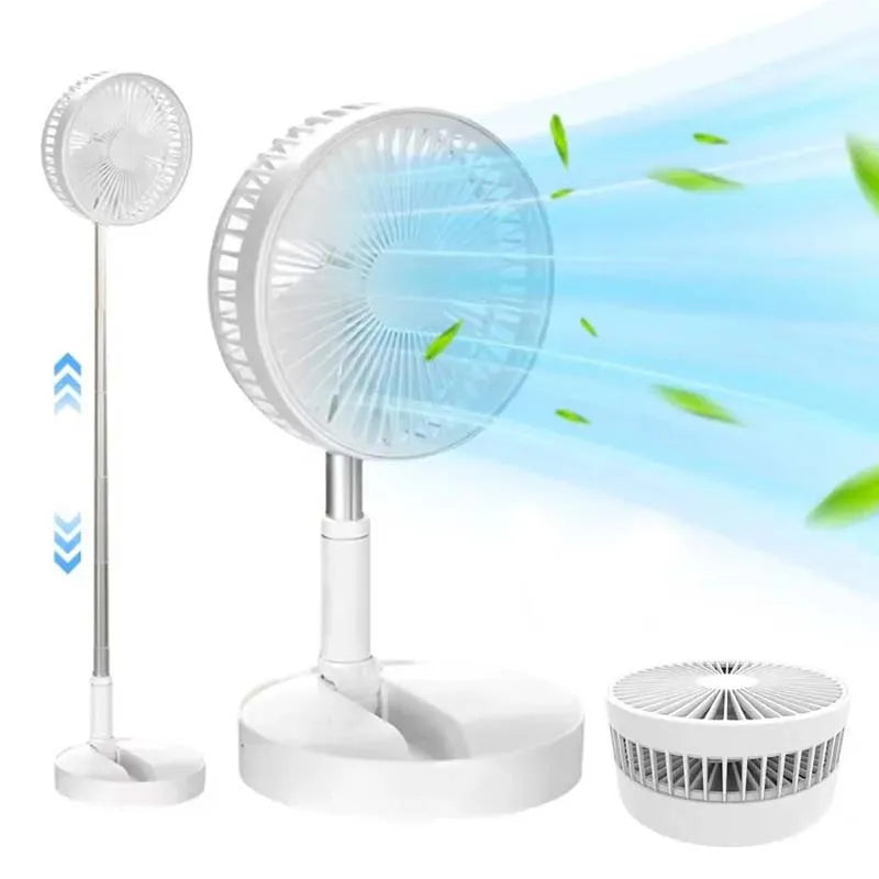 Portable Air Cooling Fan Adjustable Height Desk and Floor Fan