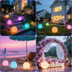 Solar LED Garden Globe Light with Remote Control and 16 Colour Modes