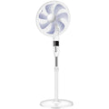 Quiet Electric Floor Fan with Adjustable Head and Timer for Home and Office Use