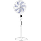 Quiet Electric Floor Fan with Adjustable Head and Timer for Home and Office Use