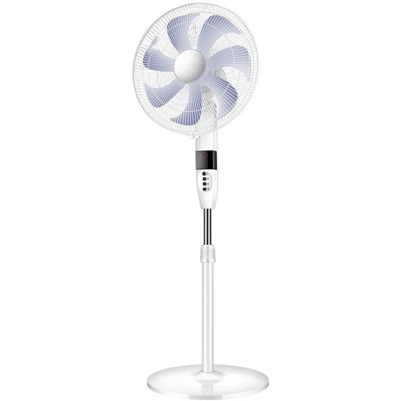 Quiet Electric Floor Fan with Adjustable Head and Timer for Home and Office Use