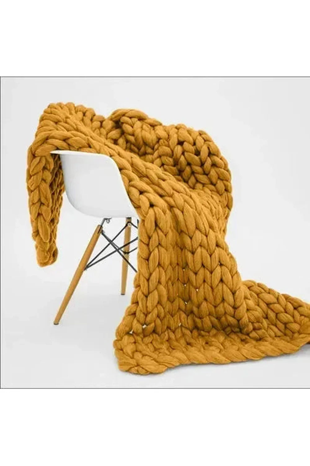 Chunky Knit Throw Blanket