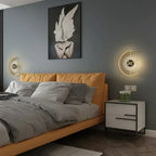 Lunaris Post-Modern Wall Lamp and Clock
