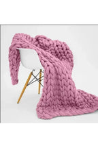 Chunky Knit Throw Blanket