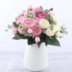 Silky Rose & Baby’s Breath Bouquet