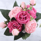 Silky Rose & Baby’s Breath Bouquet