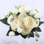 Silky Rose & Baby’s Breath Bouquet