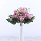 Silky Rose & Baby’s Breath Bouquet