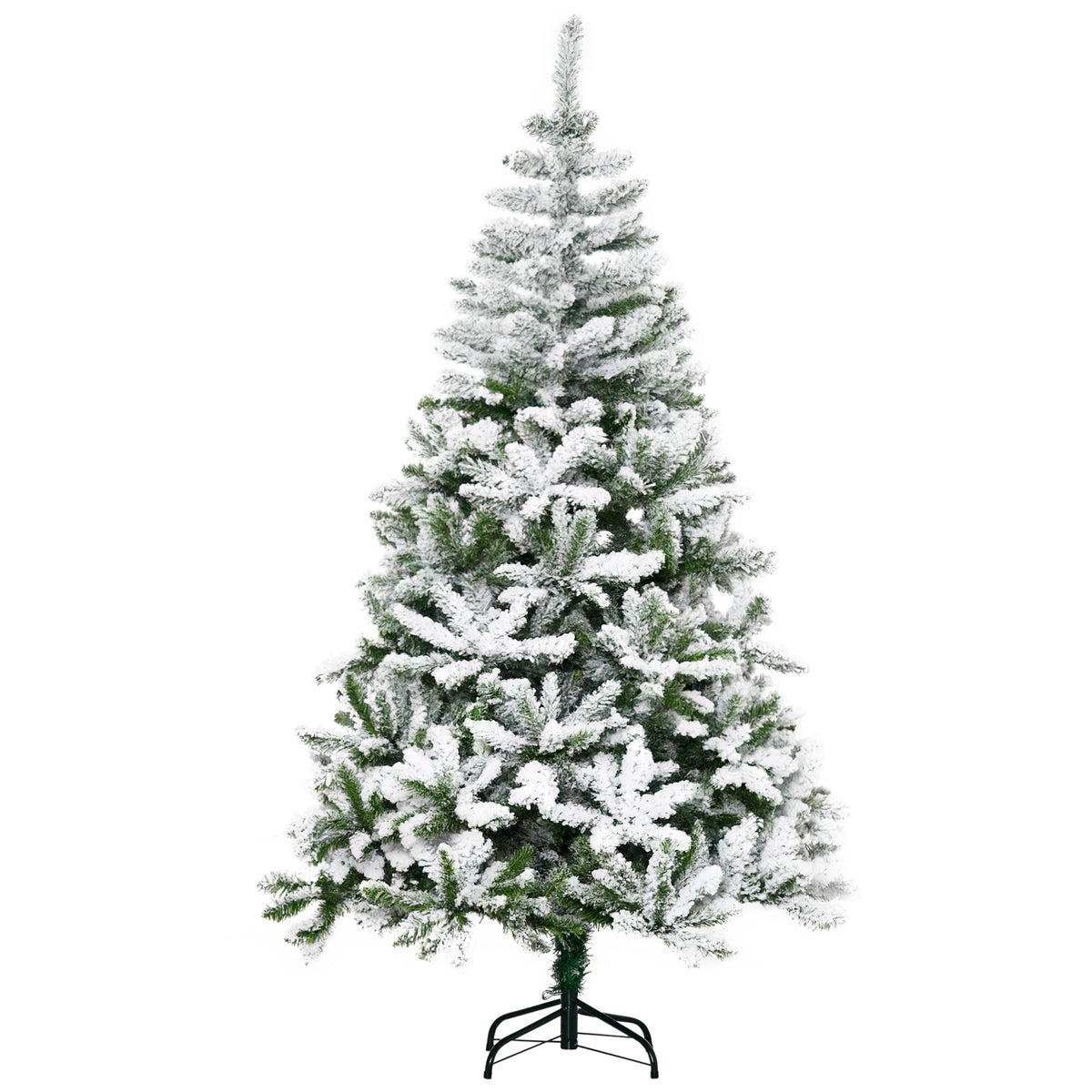 6ft Snow Flocked Artificial Christmas Tree with 750 Branches