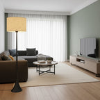 Fabric Shade Silk Floor Lamp