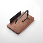 Wooden Toilet Paper Holder with Storage Shelf Modern Home Storage