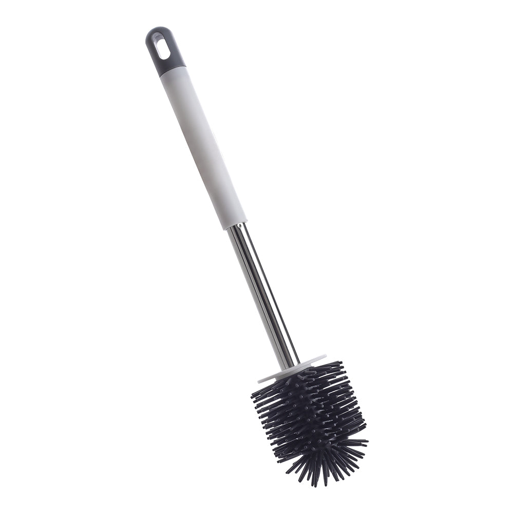 Silicone and Nylon Toilet Brush Set with Holder