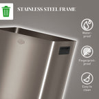 Dual Compartment Recycling Bin with Deodoriser Holders