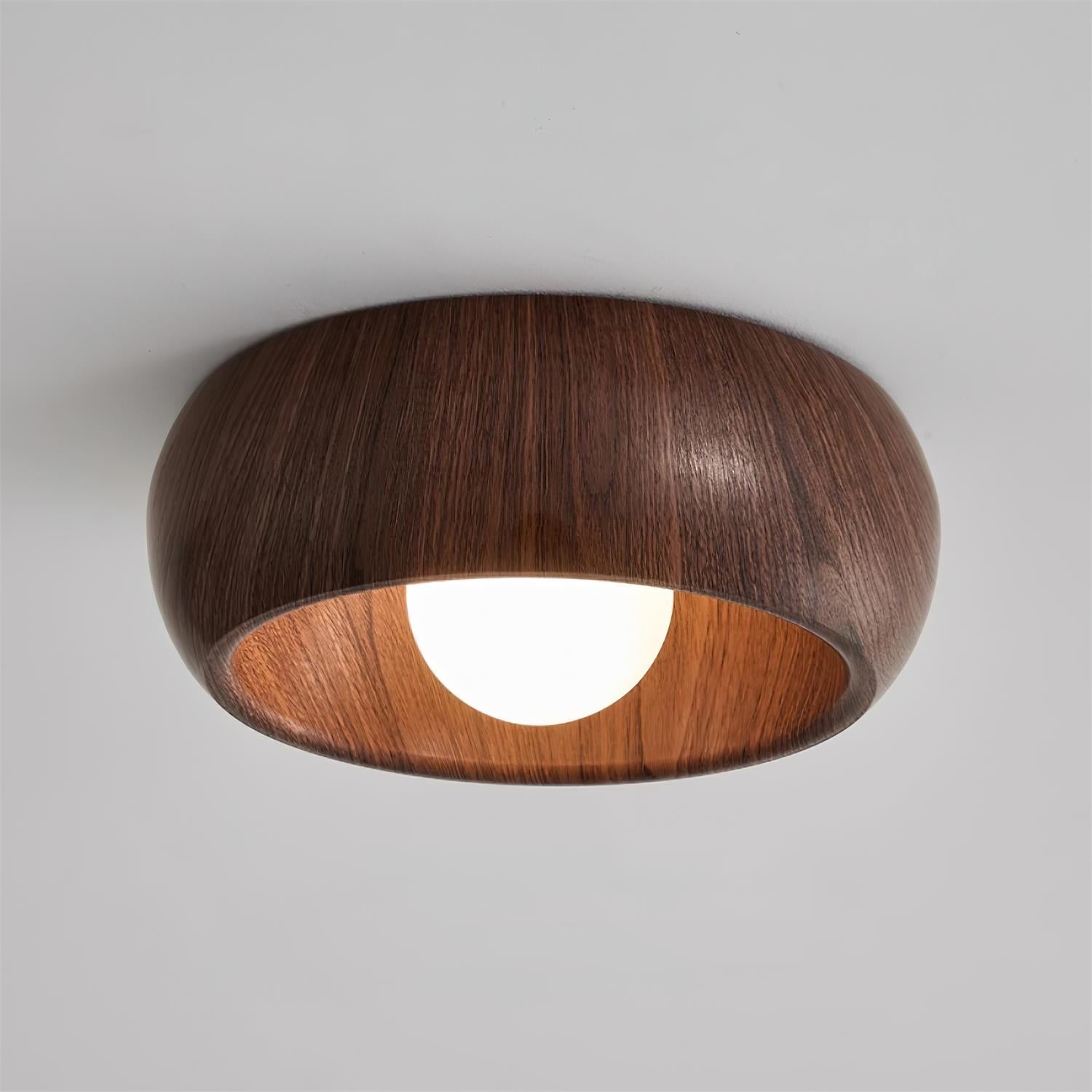 Albanora Minimalist Wooden LED Ceiling Lamp