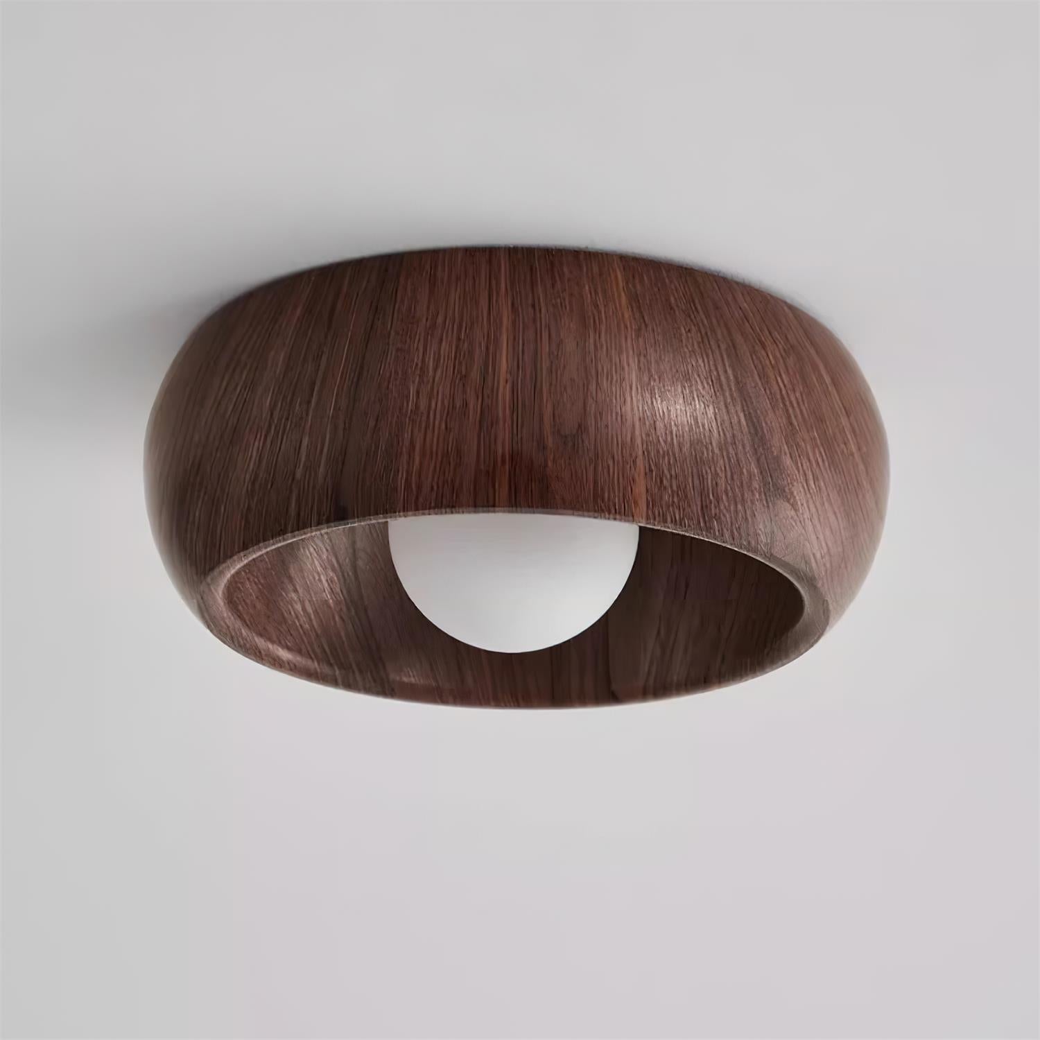Albanora Minimalist Wooden LED Ceiling Lamp
