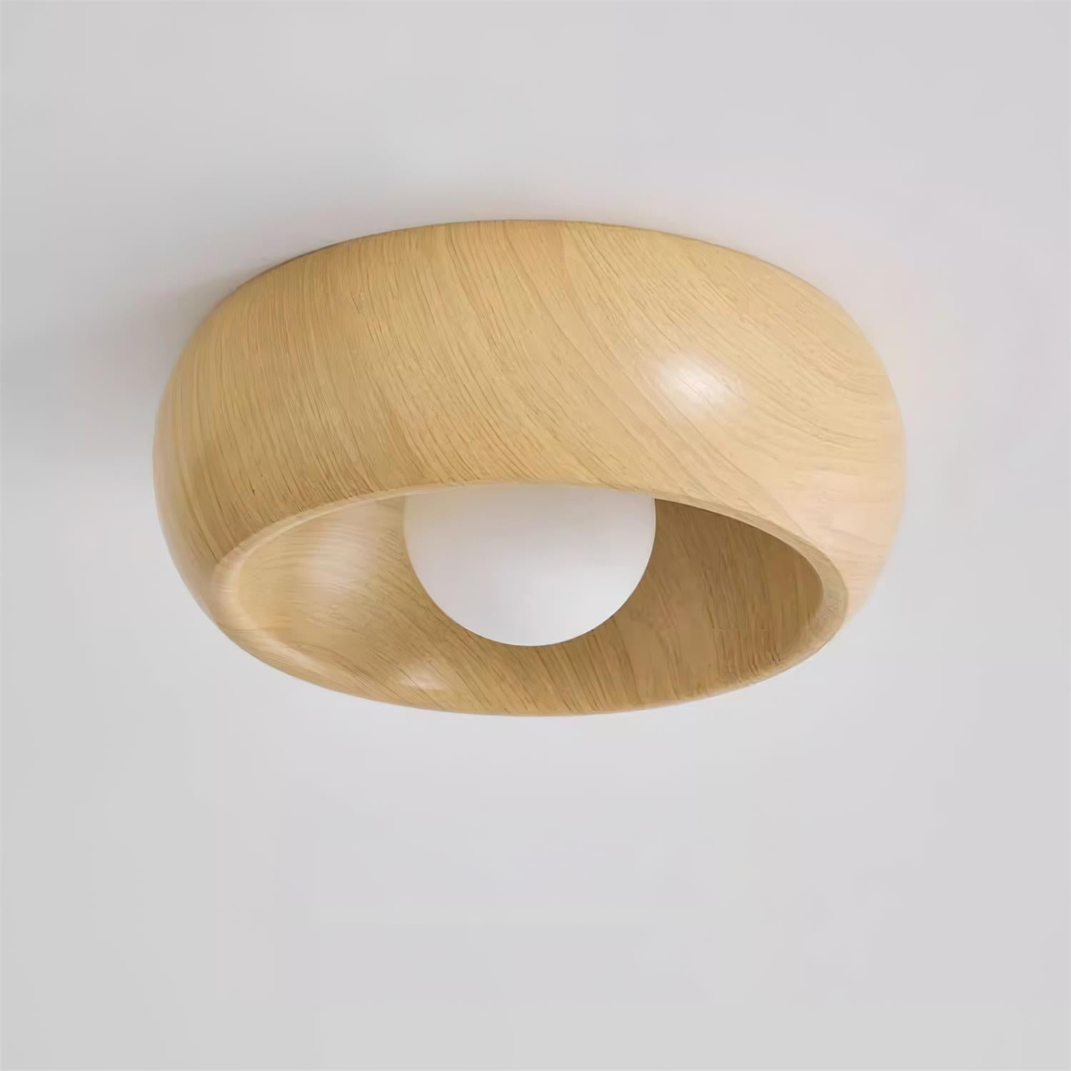 Albanora Minimalist Wooden LED Ceiling Lamp