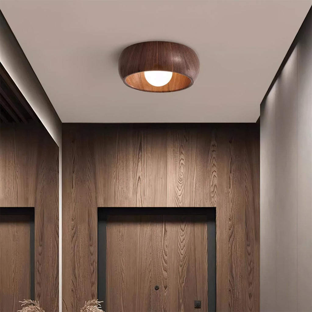 Albanora Minimalist Wooden LED Ceiling Lamp