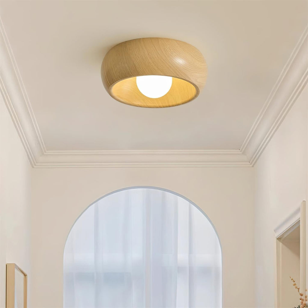 Albanora Minimalist Wooden LED Ceiling Lamp