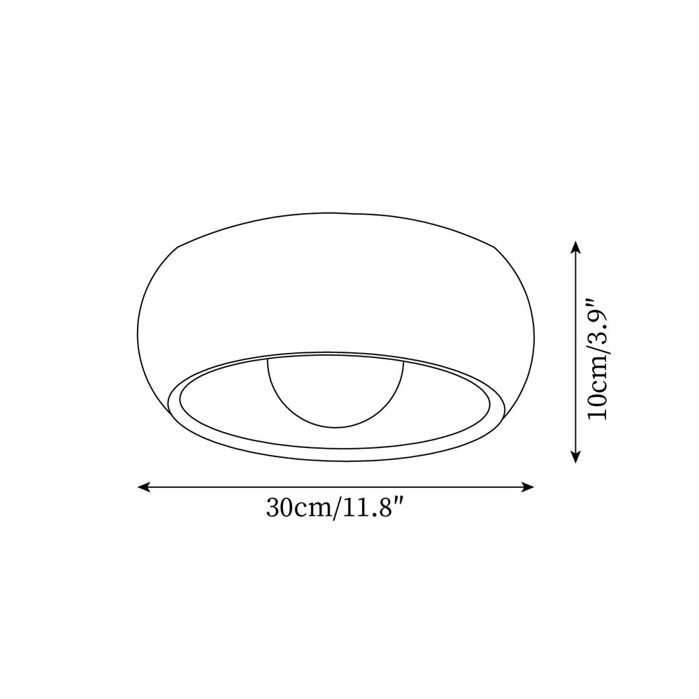 Albanora Minimalist Wooden LED Ceiling Lamp
