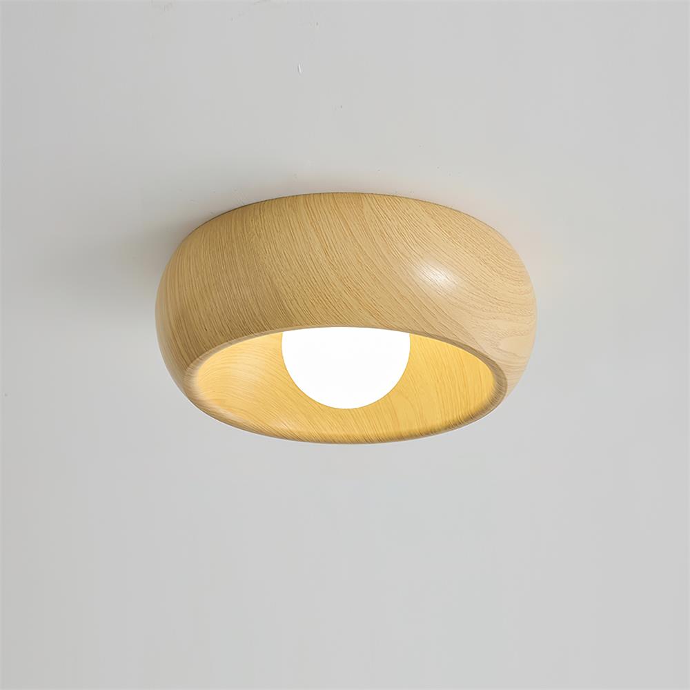 Albanora Minimalist Wooden LED Ceiling Lamp