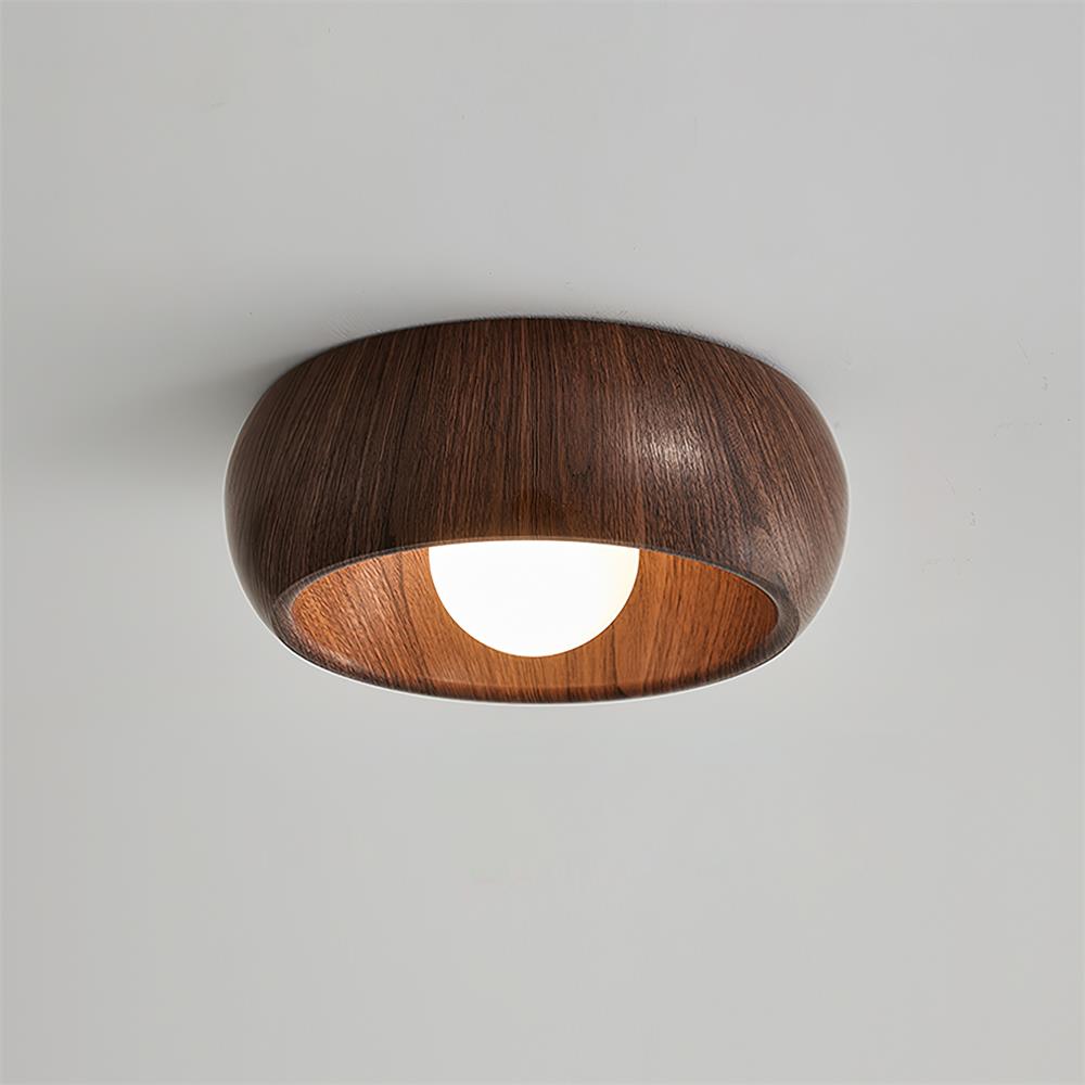 Albanora Minimalist Wooden LED Ceiling Lamp