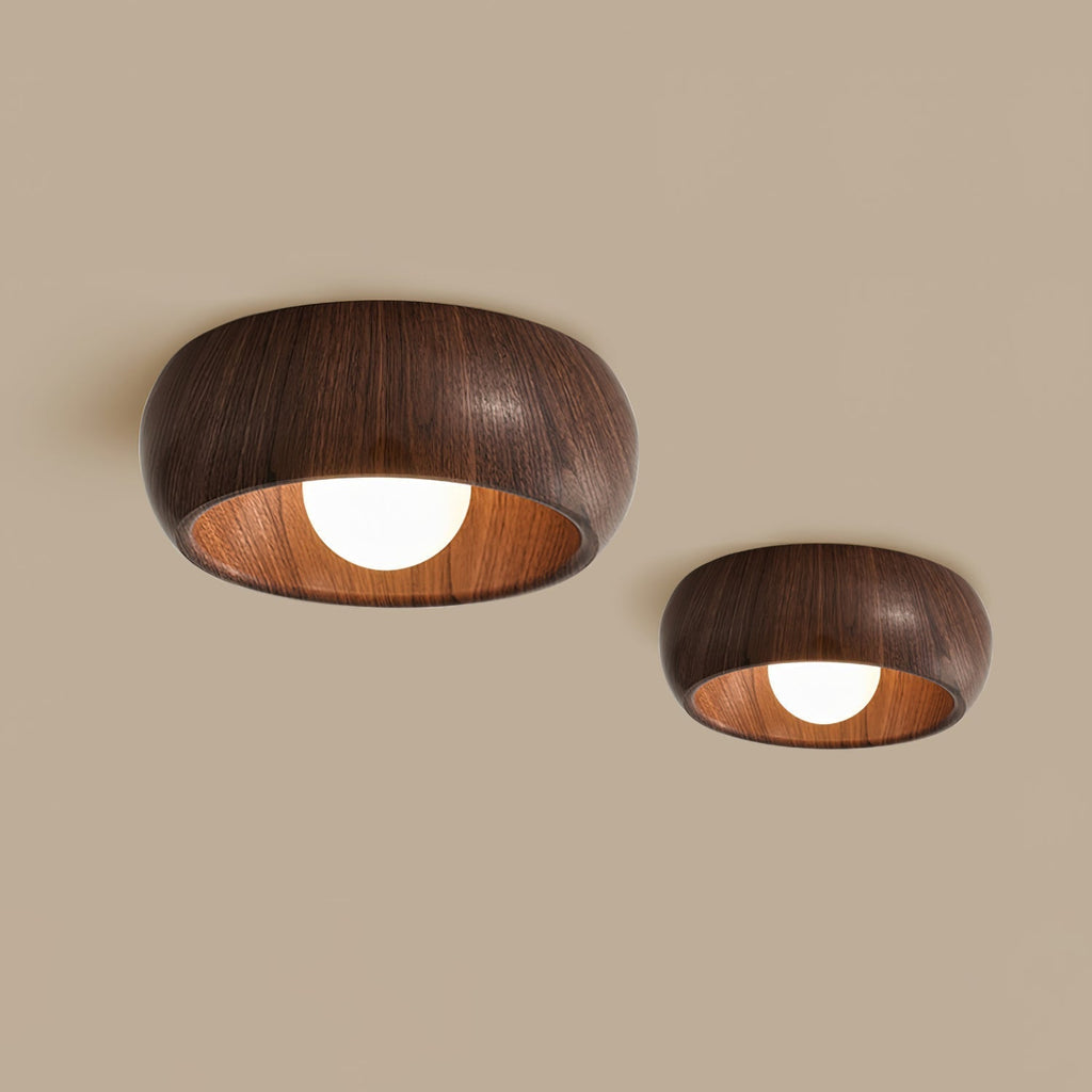 Albanora Minimalist Wooden LED Ceiling Lamp