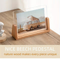 U-Shaped Acrylic and Wood Photo Frame for Minimalist Display