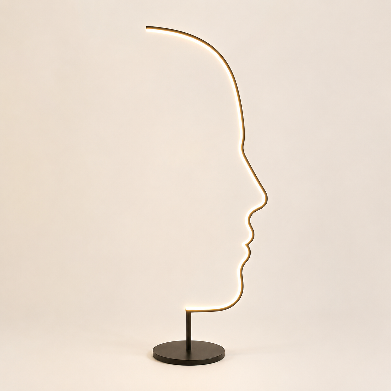 Abstract Face Floor Lamp