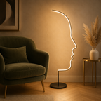 Abstract Face Floor Lamp