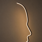 Abstract Face Floor Lamp