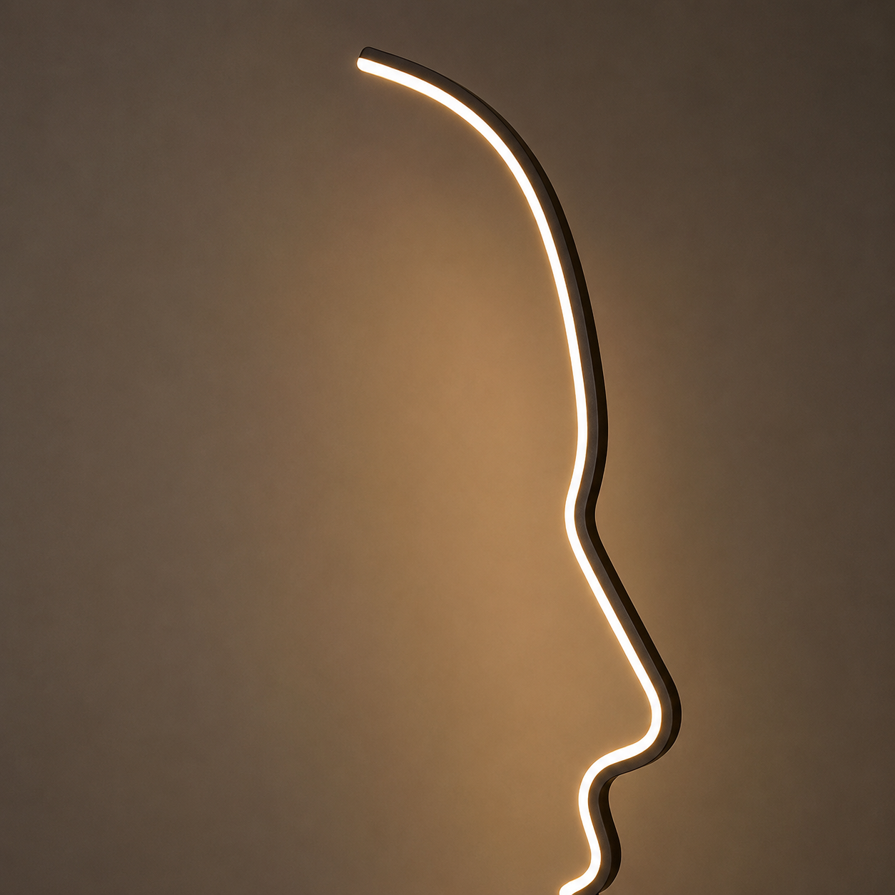 Abstract Face Floor Lamp