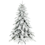 6ft Super Flocked Christmas Tree with Faux Snow Branches