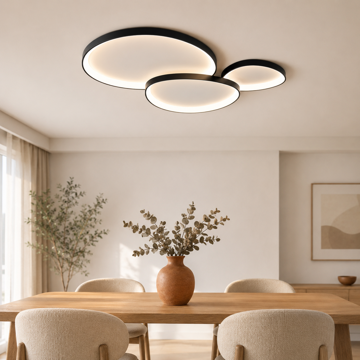 Modern Armure LED Ceiling Light Contemporary Home Lighting