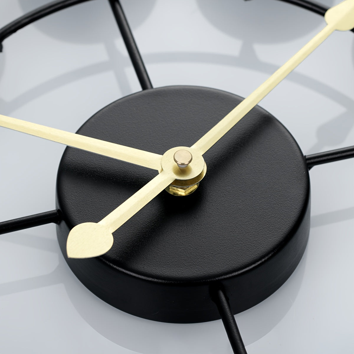 Colourful Retro Metal Wall Clock with Iron Frame